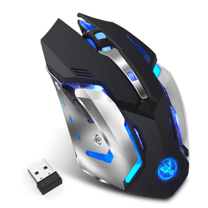 HXSJ New Wireless 2.4GPI Glowing Gaming Mouse