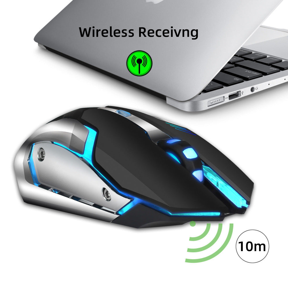 HXSJ New Wireless 2.4GPI Glowing Gaming Mouse