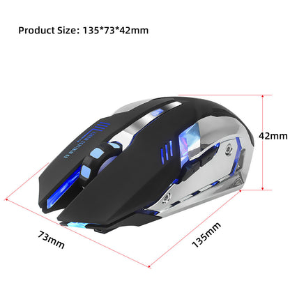 HXSJ New Wireless 2.4GPI Glowing Gaming Mouse