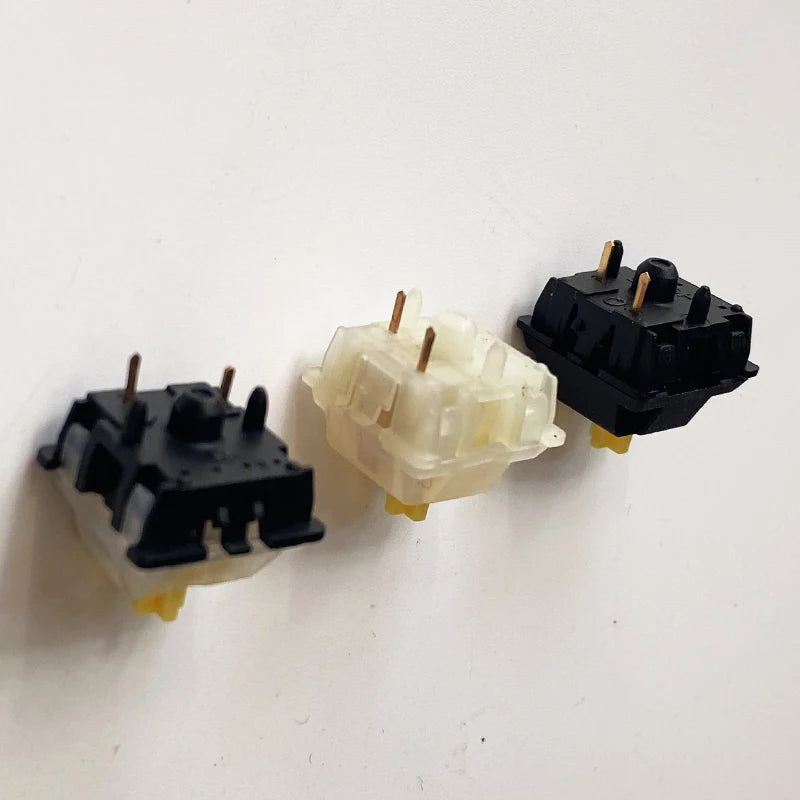 Gateron Milky yellow switch 5pin mechanical keyboard accessories game switch Linear feel 50gf