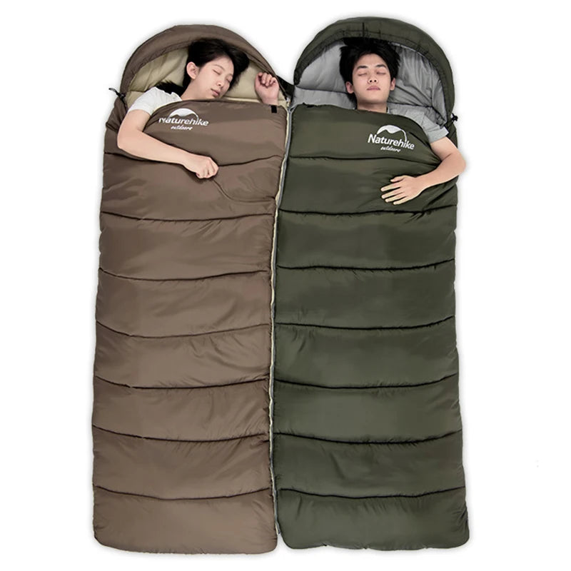 Naturehike Sleeping Bag Ultralight Waterproof Sleeping Bag Cotton Quilt Portable Envelope Sleeping Bag Camping Sleeping Bags