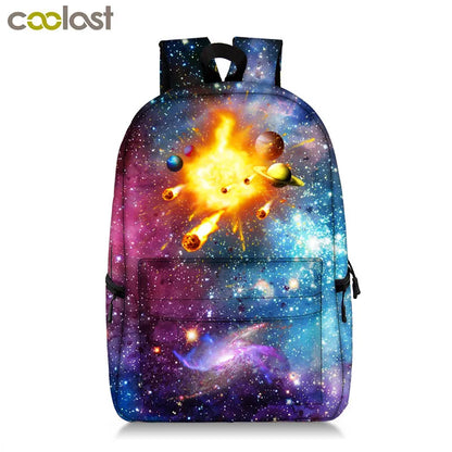 Universe Star Backpack Teenager Boys Girls Galaxy Planet School Bags Men Rucksack Laptop Backpacks Children School Backpack Bag