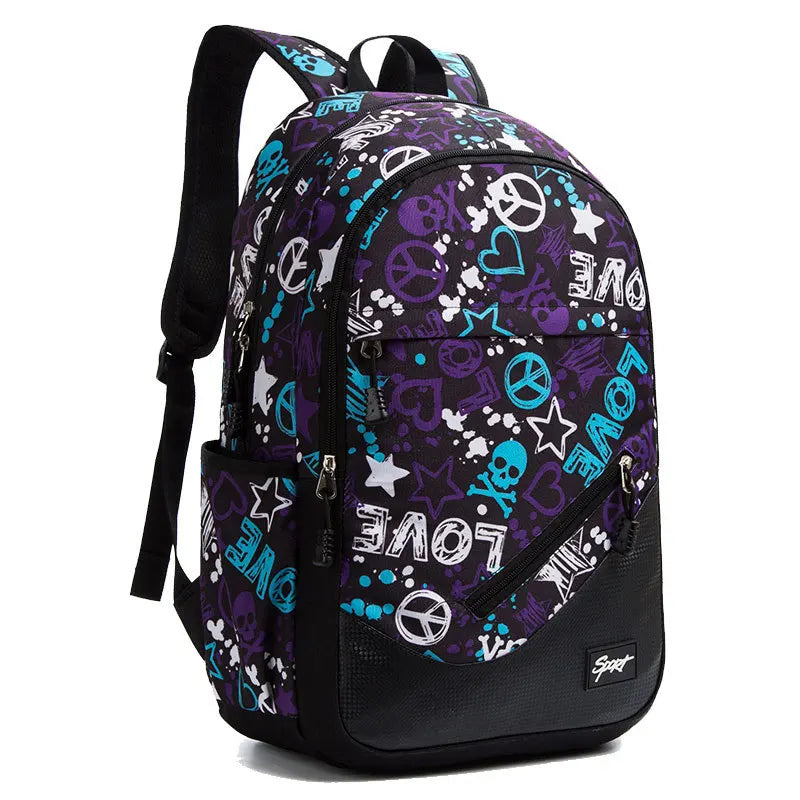 New Camouflage Printing School Backpack For Teenagers Large-capacity Orthopedic Schoolbag Boys Girls Laptop Bag Knapsack Satchel