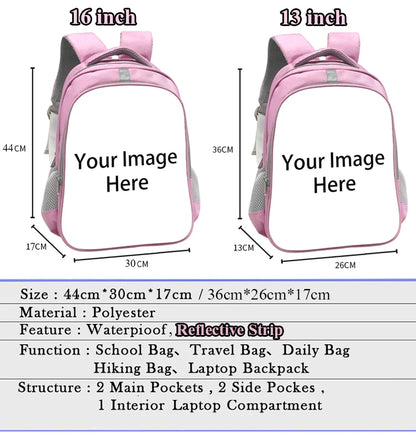 Rhythmic Gymnastics Printed Backpack Girl 13-16 Inch School Bag Large Capacity Travel Storage Bag Dance Athlete Backpack