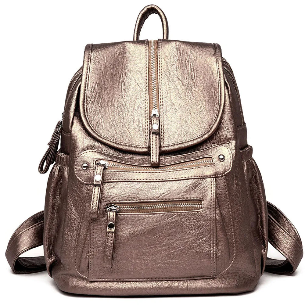 Premium Women's High-Quality Leather Backpack