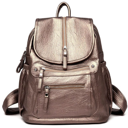 Premium Women's High-Quality Leather Backpack