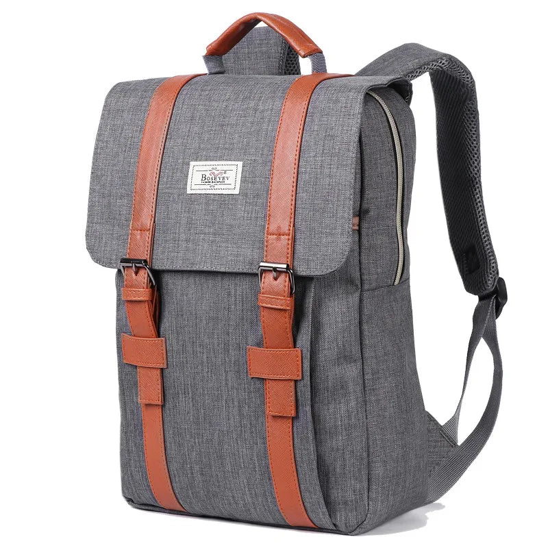 2023 Vintage Canvas Large Capacity Laptop Backpack