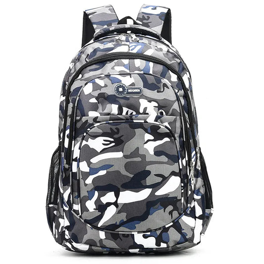 Camouflage Military School Backpack