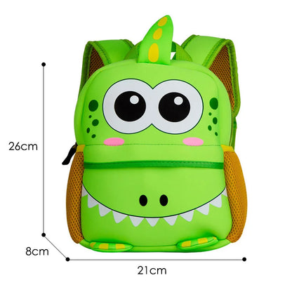 Cute Kids Toddler School Bags – 3D Cartoon Dinosaur Backpack