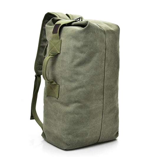 New Large Capacity Backpack Male Luggage Boys Canvas Backpack Bucket Shoulder Bags Leisure Men Backpacks for Travel for School