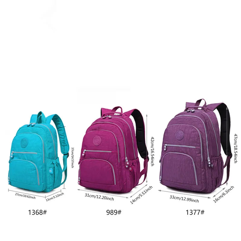 Nylon Fashion Women's School Backpack