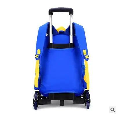 ZIRANYU School Trolley backpack for boys wheeled school bag for kids  School Trolley bag On wheels School Rolling backpacks bag