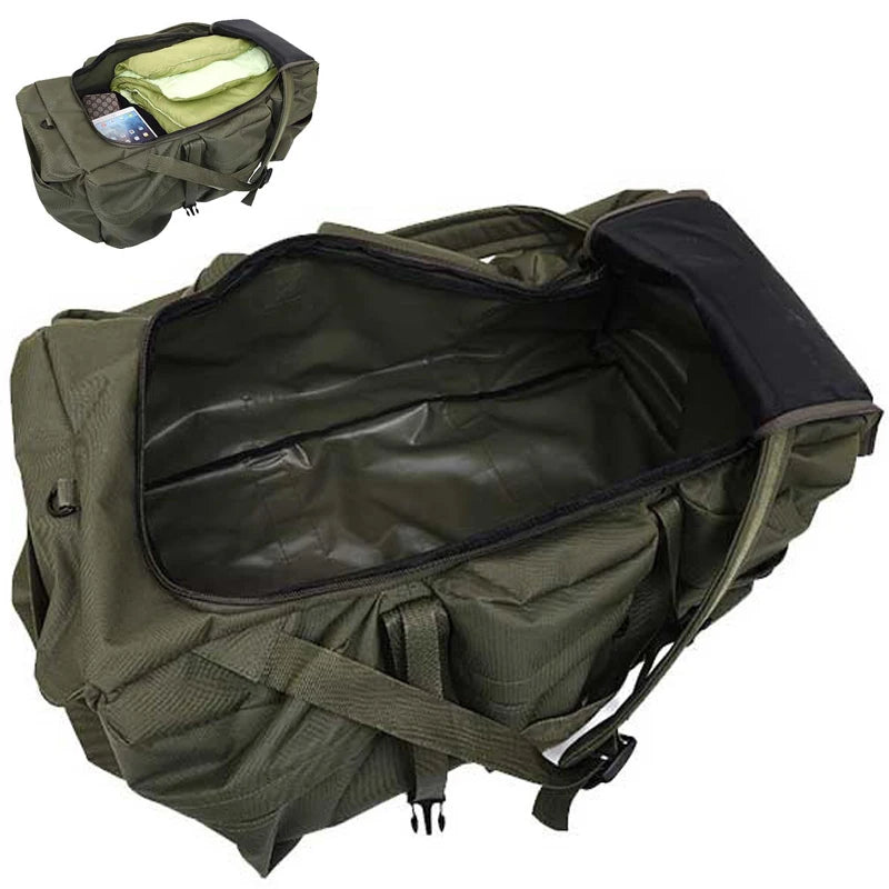 Hot Top Quality 90L Large Capacity Outdoor Military Travel Bags Oxford/Canvas Backpack Camouflage Duffel Bag Waterproof Backpack