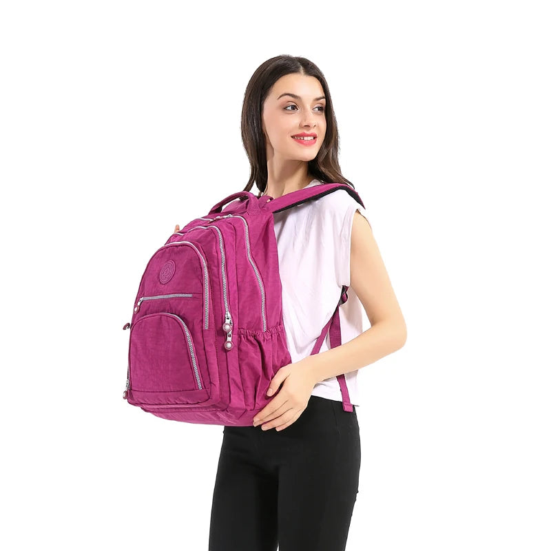 Nylon Fashion Women's School Backpack