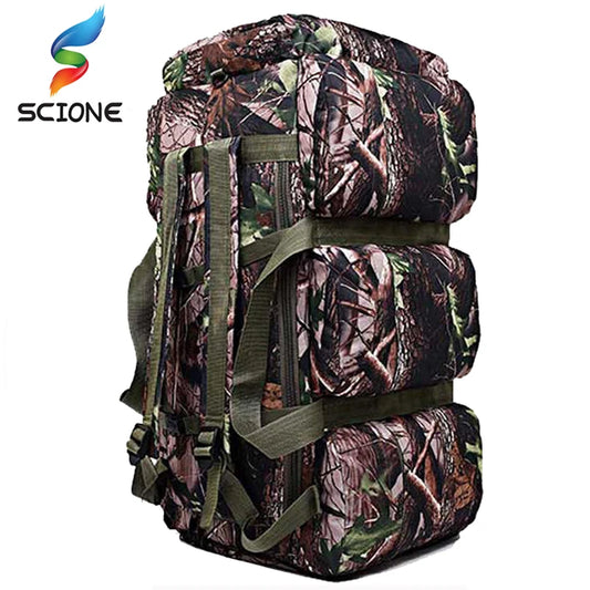 Hot Top Quality 90L Large Capacity Outdoor Military Travel Bags Oxford/Canvas Backpack Camouflage Duffel Bag Waterproof Backpack