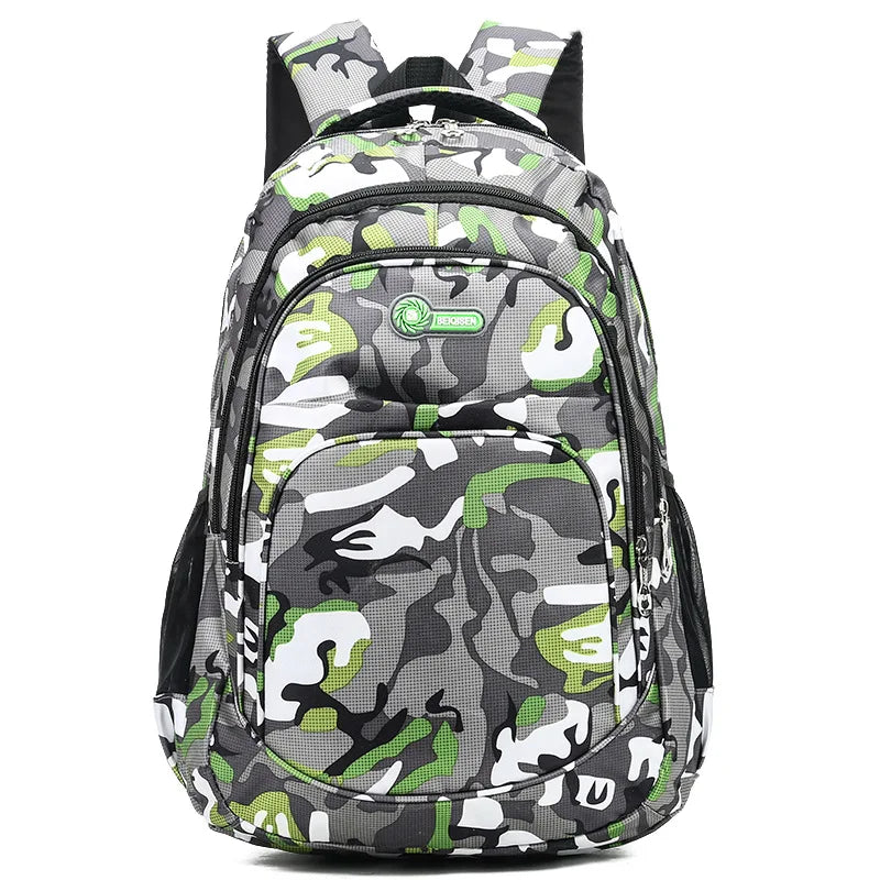 Camouflage Military School Backpack