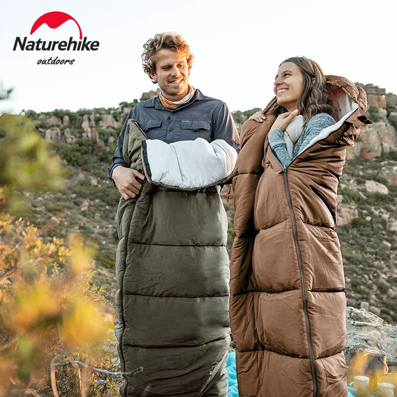 Naturehike Sleeping Bag Ultralight Waterproof Sleeping Bag Cotton Quilt Portable Envelope Sleeping Bag Camping Sleeping Bags