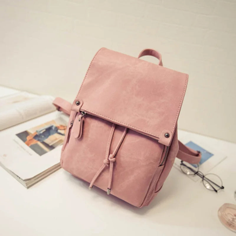 Women Backpacks Canvas College Bags For Teenage Girls Ladies' Travel Backpack Black Pink School Bags