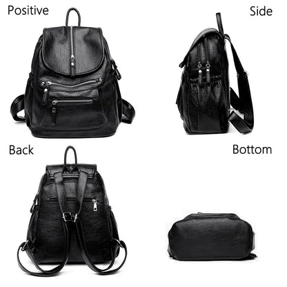 Premium Women's High-Quality Leather Backpack