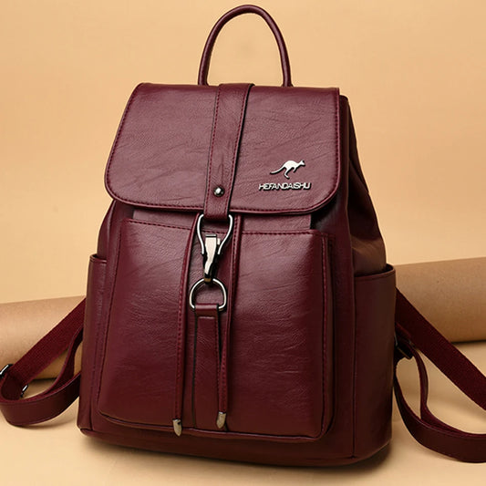 Luxury Women’s Soft Leather Backpack