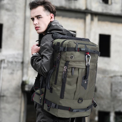 KAKA 50L Waterproof Travel Backpack Men Women Multifunction 17.3 Laptop Backpacks Male outdoor Luggage Bag mochilas Best quality