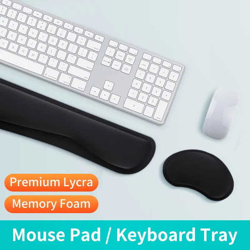 Wrist Mouse Pad Keyboard Rest Wrist Protection Support Mat For Office Laptop PC Desktop Gaming Mouse Keyboard Anti-slip Soft Pad