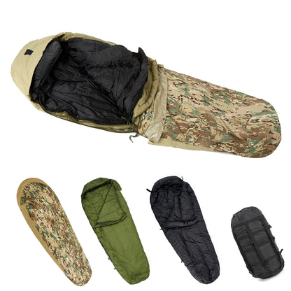 Akmax Army Military Grade Sleeping Bag, Multi Layered with Bivy Cover for All Season