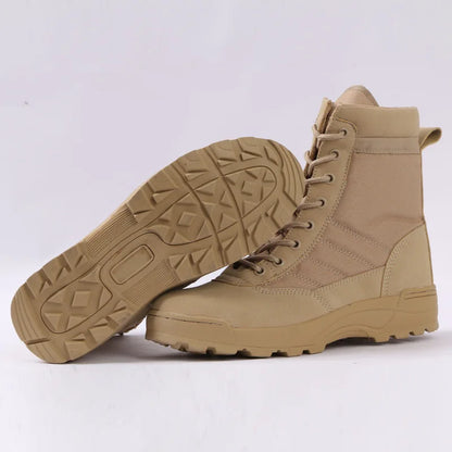 Tactical Military Boots Men Boots Special Force Desert Combat Army Boots Outdoor Hiking Boots Ankle Shoes Men Work Safty Shoes