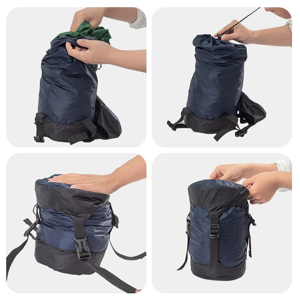 40D 10-35L Ultralight Waterproof Nylon Compression Storage Bag for Sleeping Bag