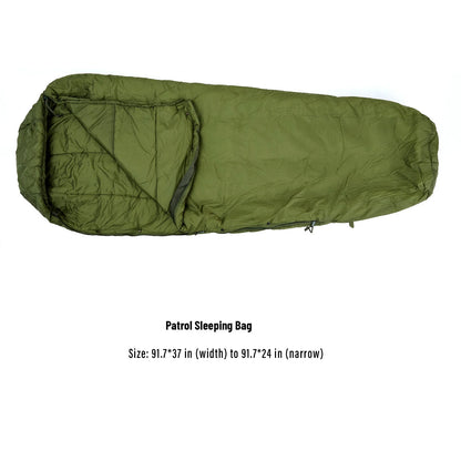 Akmax Army Military Grade Sleeping Bag, Multi Layered with Bivy Cover for All Season