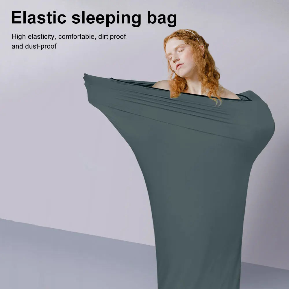 High Elasticity Sleeping Bag Liner Lightweight Travel Carry Sheet Portable Hotel Anti Dirty Sleeping Bag Outdoor Camping Bed