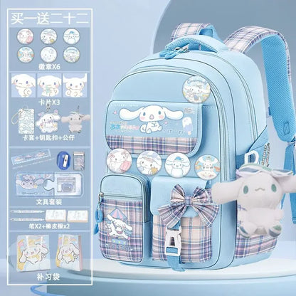 Sanrio Cinnamoroll Cute Fashion Printing Escuela Student Campus Backpack Mochilas Aestethic Bag Kawaii Large Capacity