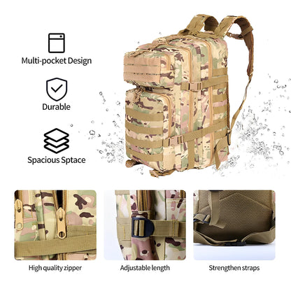 SYZM 50L or 30L Outdoor Tactical Backpack