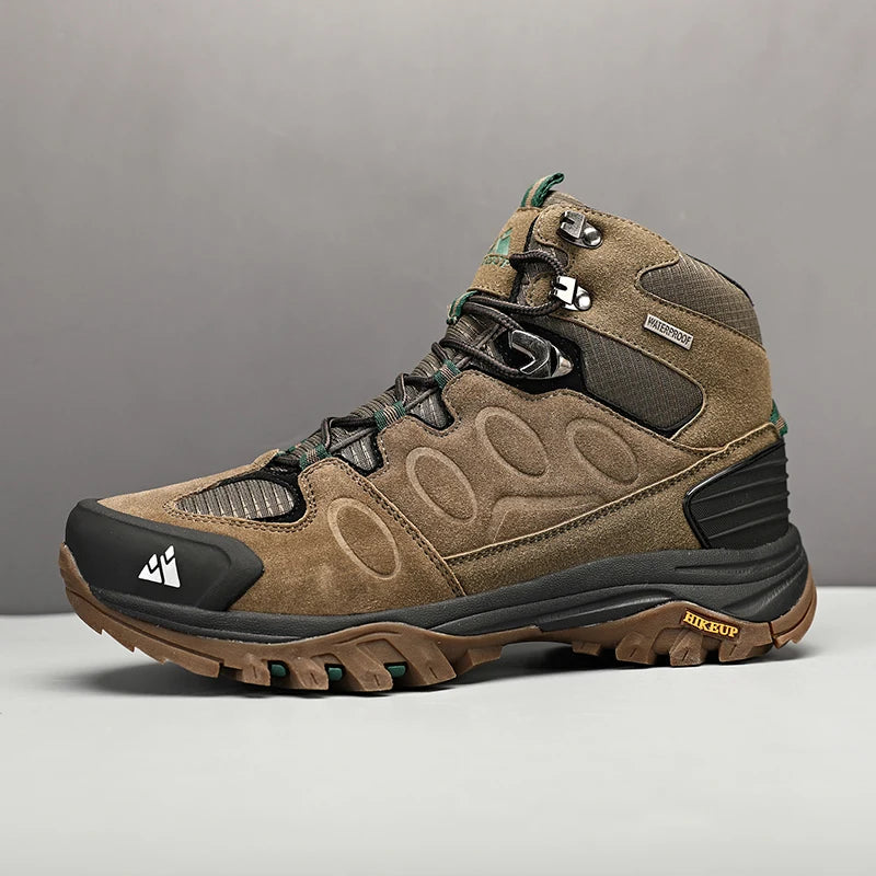 HIKEUP High-Top Men's Waterproof Outdoor Hiking Shoes