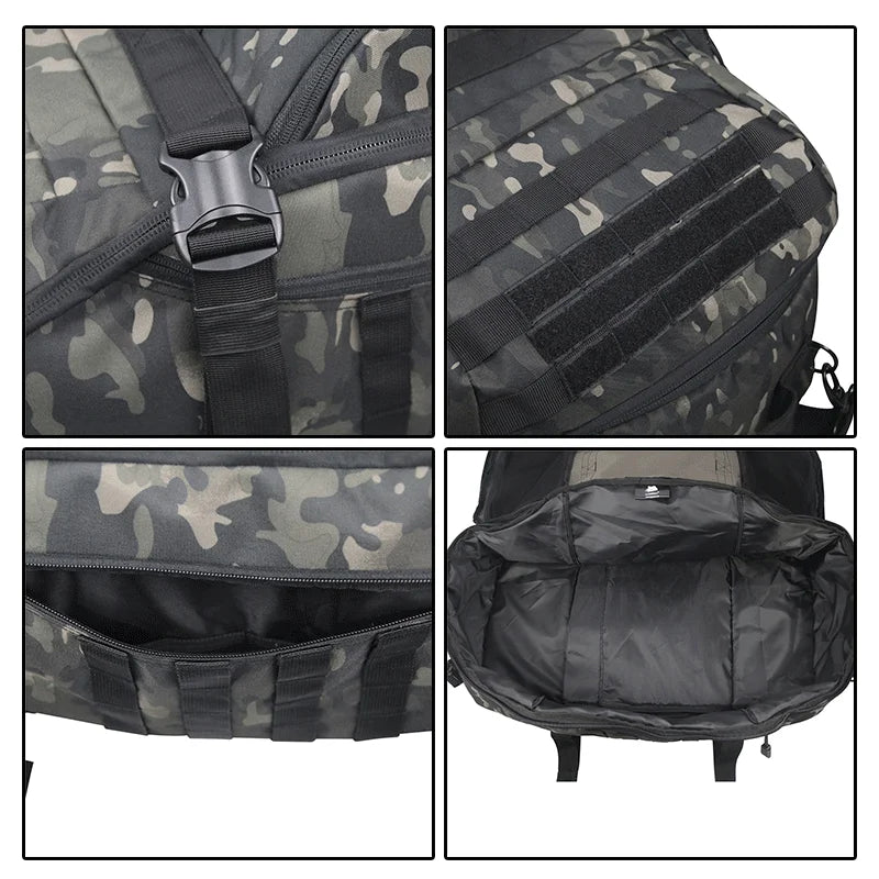 LQARMY 40L 60L 80L Men Army Sport Gym Bag Military Tactical Waterproof Backpack Molle Camping Backpacks Sports Travel Bags