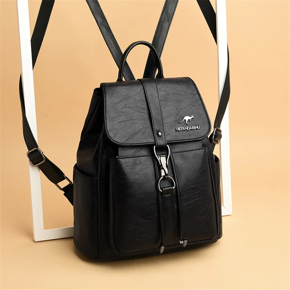 Luxury Women’s Soft Leather Backpack