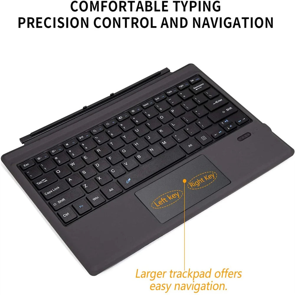 Ft-1089d Wireless Bluetooth-compatible Keyboard With Touchpad Backlit Compatible For Microsoft Surface Pro 3 4 5 6 7