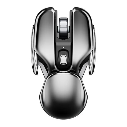 PX2 Metal 2 4G Rechargeable Wireless Mute 1600DPI Mouse 6 Buttons for PC Laptop Computer Gaming Office Home Waterproof Mouse