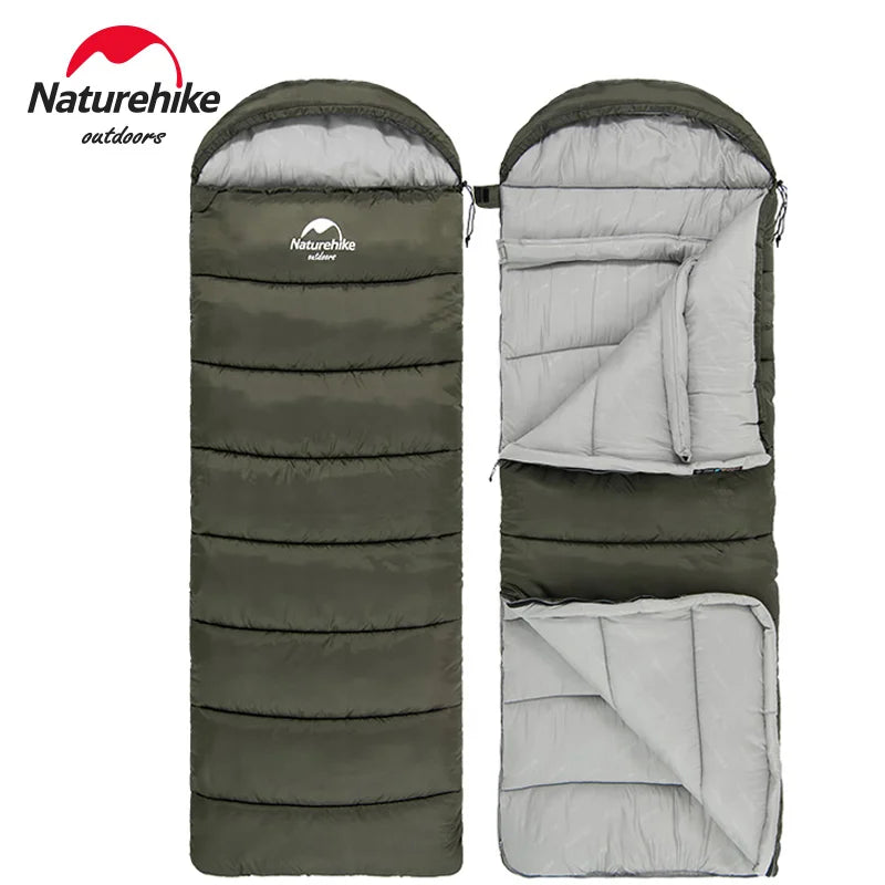 Naturehike Sleeping Bag Ultralight Waterproof Sleeping Bag Cotton Quilt Portable Envelope Sleeping Bag Camping Sleeping Bags