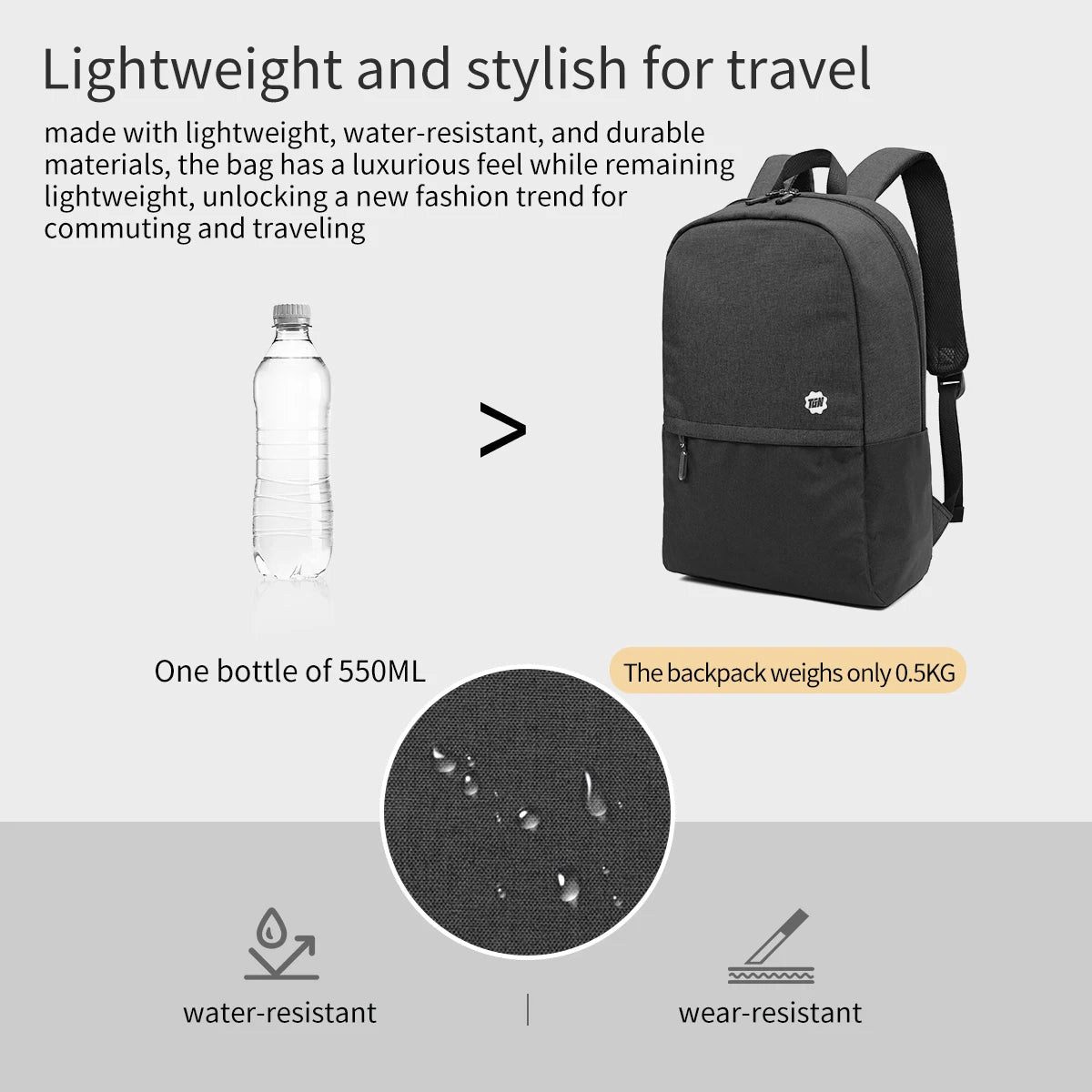 School Backpack For Men For Women 15.6inch Laptop Backpack Light Children's Backpack Schoolbag Travel Backpack