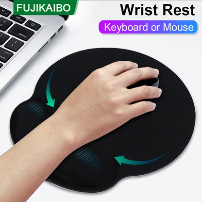 Wrist Mouse Pad Keyboard Rest Wrist Protection Support Mat For Office Laptop PC Desktop Gaming Mouse Keyboard Anti-slip Soft Pad