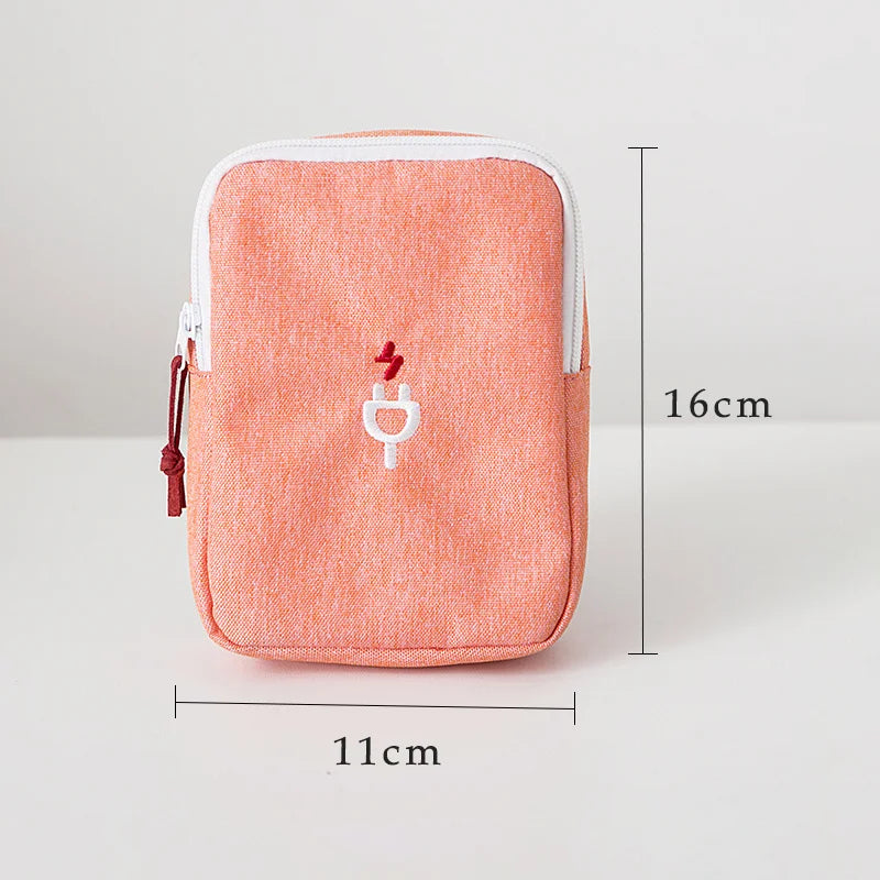 Portable Digital Storage Bag Travel Waterproof Handbag Headphone USB Cable Earphone Data Lines Package Accessories Supplies