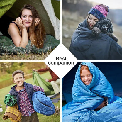 PACOONE Lightweight Cotton 4 Season Camping Sleeping Bag