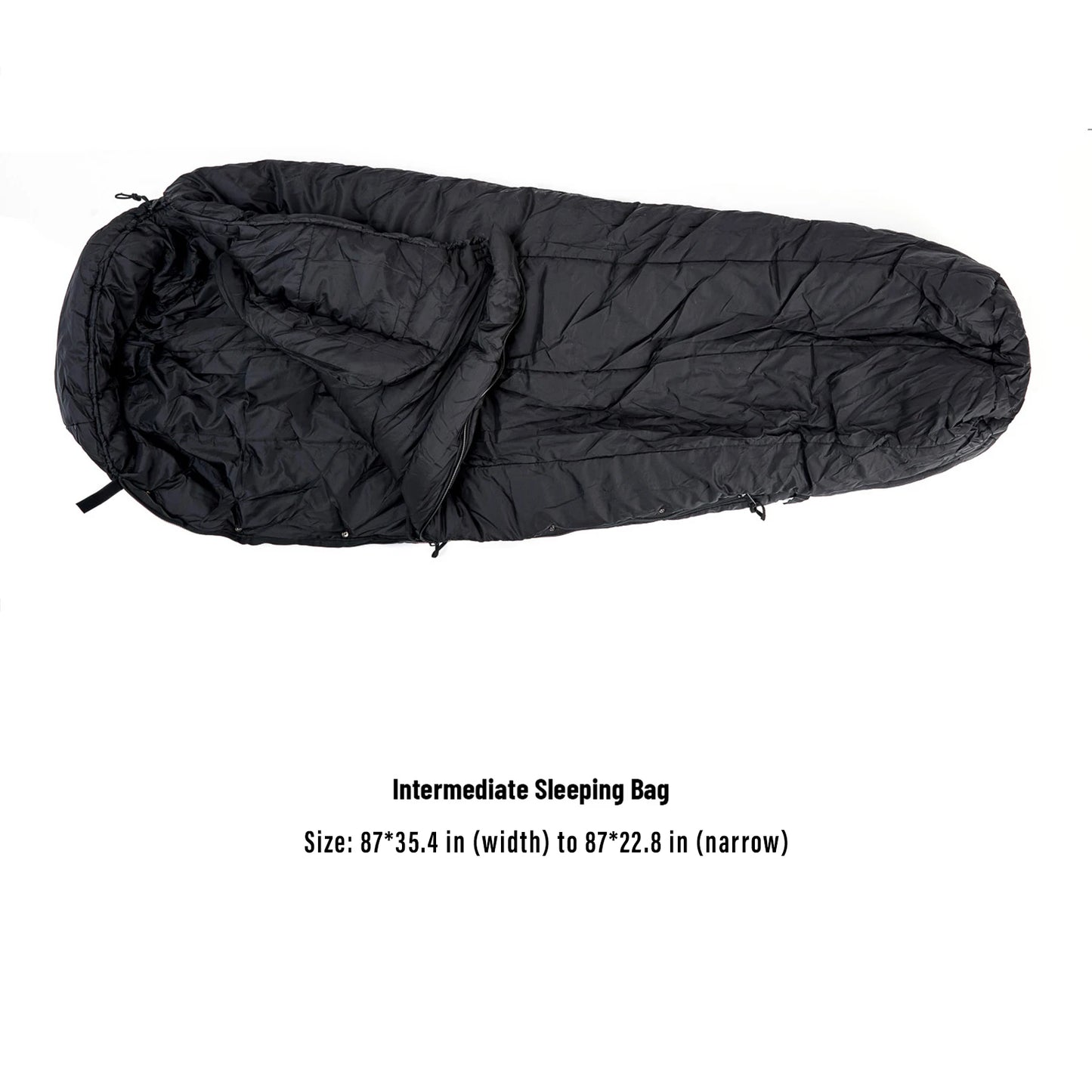 Akmax Army Military Grade Sleeping Bag, Multi Layered with Bivy Cover for All Season