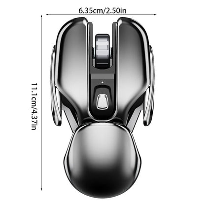 PX2 Metal 2 4G Rechargeable Wireless Mute 1600DPI Mouse 6 Buttons for PC Laptop Computer Gaming Office Home Waterproof Mouse