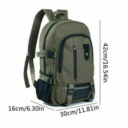 Leisure Canvas Travel Backpack for Man Large Capacity Outdoor Mountain Rucksack Male Backpack Teen Sport School Bag