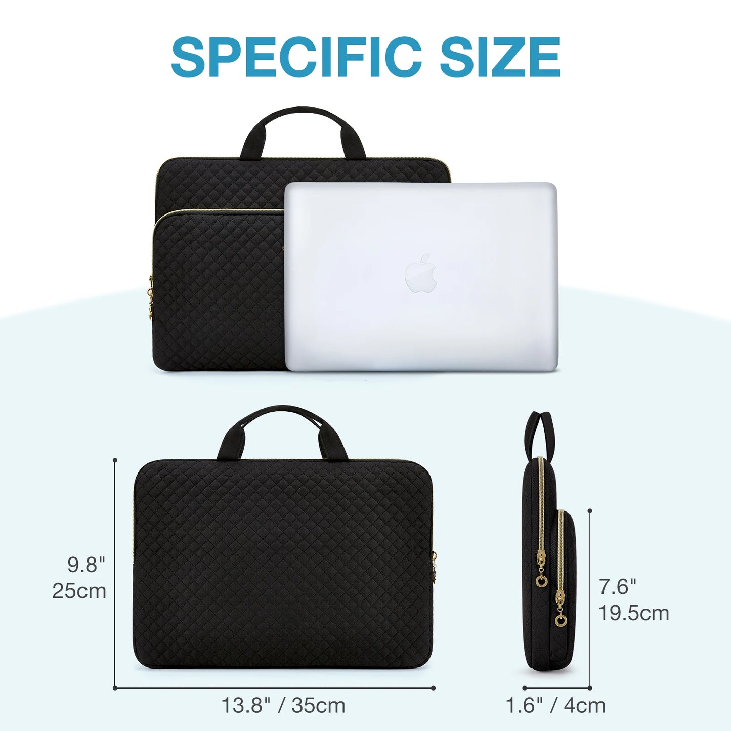 Laptop Bag for Women Sleeve Case BAGSMART Computer Handbag 13.3 14 15.6 inch Briefcases Notebook Bag for Macbook Air Pro 13 14