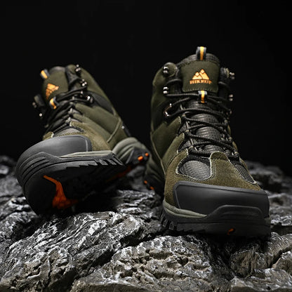 HIKEUP High-Top Men's Waterproof Outdoor Hiking Shoes