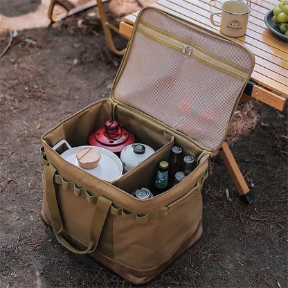 Newest Outdoor Camping Storage Bag Camping Hiking Meal Bag Large Storage Lamp Tableware Bag Camping Tool Picnic Camp Travel Bag