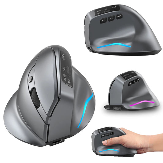 F-26C 2.4GHz Wireless Gaming Mouse - 6 Buttons, 3200DPI Ergonomic Optical Mouse